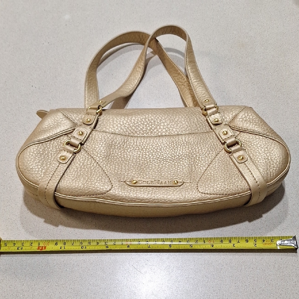 NWOT Cole Haan Cream Shoulder Bag with Leather Material and Slouchy Shape - Picture 10 of 14